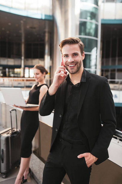 Confident handsome man making a phone call - Photo, Image