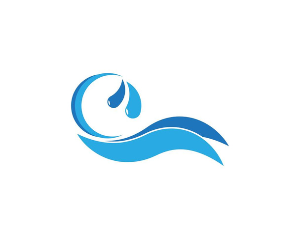 Acqua onda spruzzi icona logo vettoriale - Vettoriali, immagini