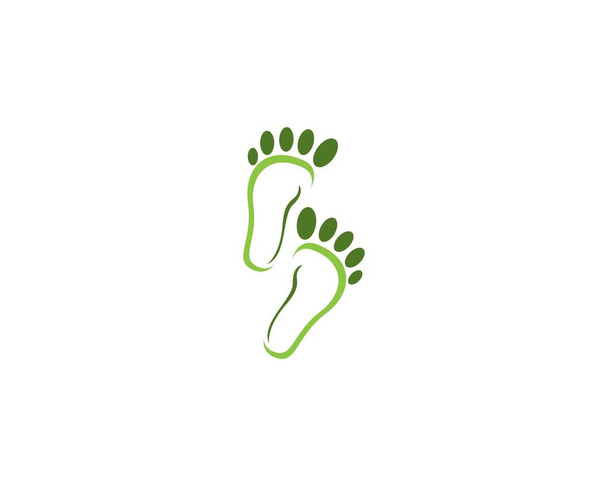 Векторный шаблон логотипа ноги - Вектор,изображение