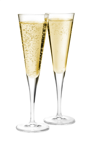 Twee champagneglazen - Foto, afbeelding