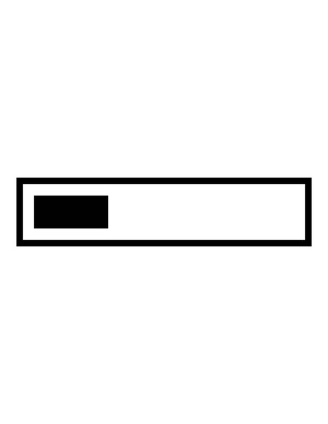 barra de carga icono vector ilustración - Vector, Imagen