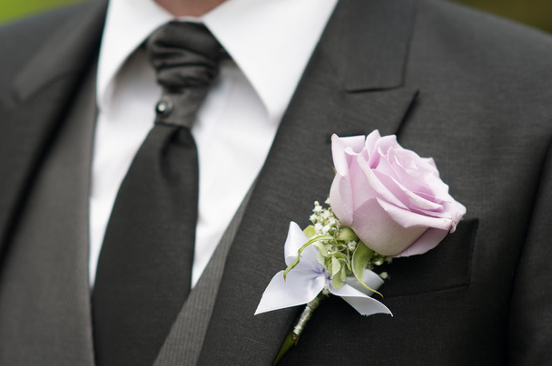 groom detail rose - Photo, Image