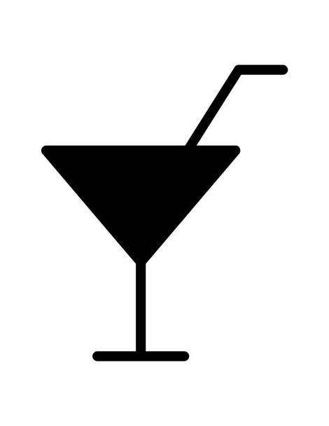 icône de verre à cocktail, illustration vectorielle - Vecteur, image