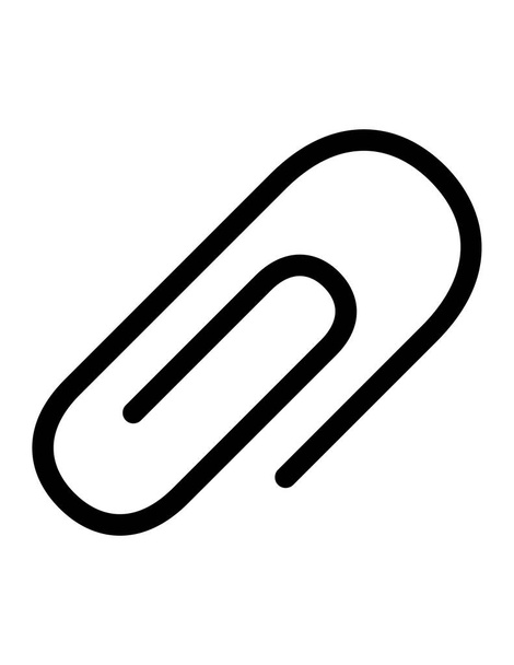 paper clip icon vector - Vector, Image