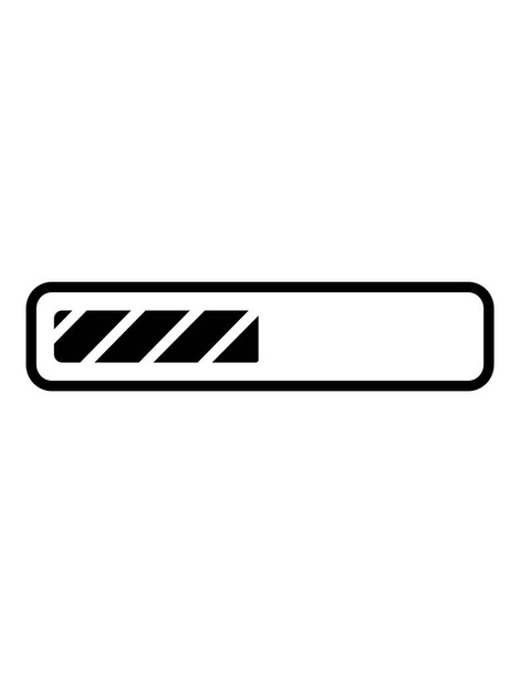 illustration vectorielle d'icône de barre de chargement - Vecteur, image