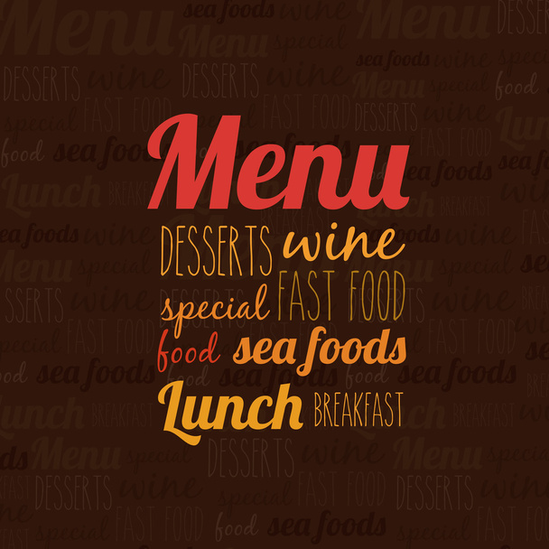 menu ontwerp - Vector, afbeelding