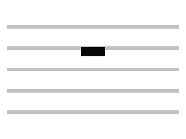 Чорний плоский ізольований музичний символ напівпрозорого ( весь відпочинок
) - Вектор, зображення