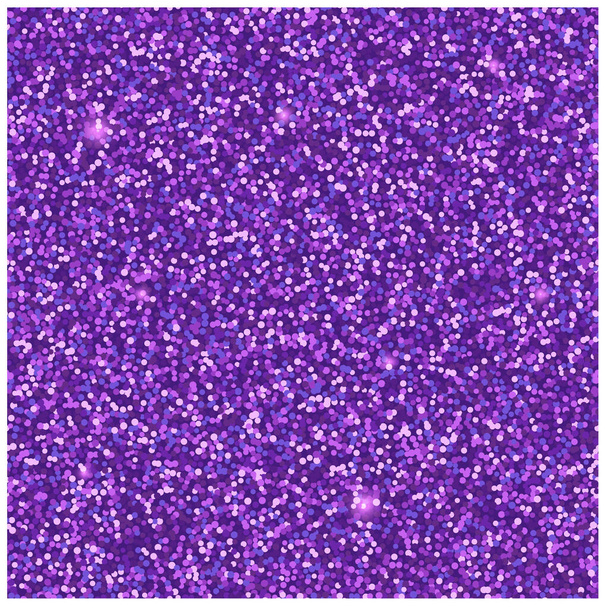 Purple glitter vector background. Violet seamless pattern for vedding invitation, sale banner. Sparkling sapphire backdrop for gift, vip and birthday card. - Vector, Image
