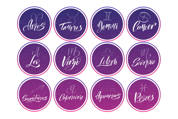 Icons for astrologers. Logo design templates icons badges - Vector, Image