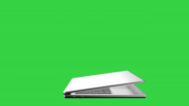 yeşil ekrandaki dizüstü bilgisayar - Video, Çekim