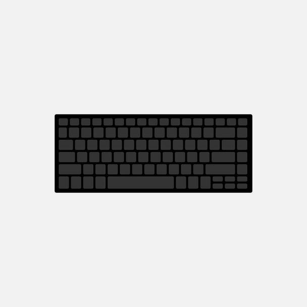 Isolated qwerty standard vector keyboard. - Vector, Image