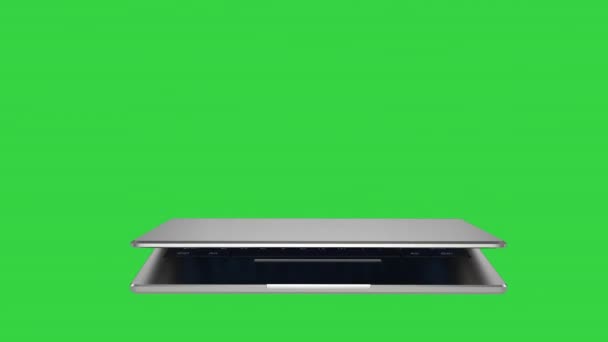 portátil en pantalla verde - Metraje, vídeo