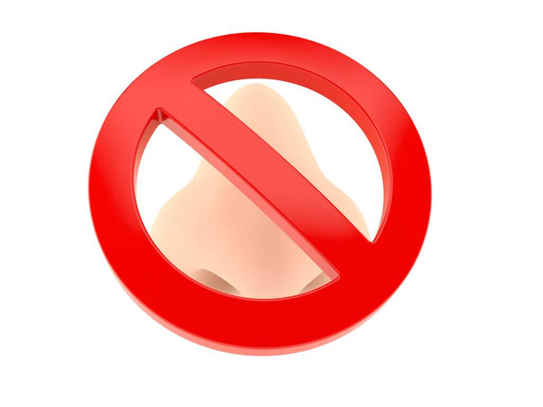 Nos se zakázaným symbolem - Fotografie, Obrázek