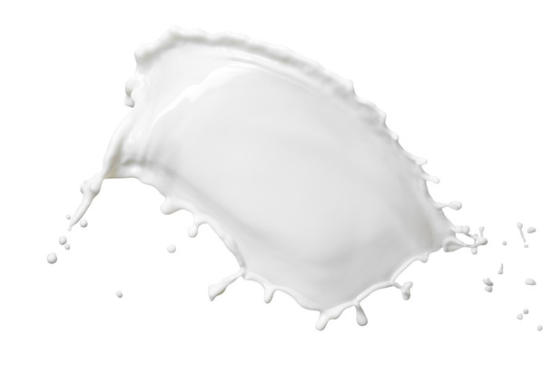 White milk isolated on white background - Фото, изображение