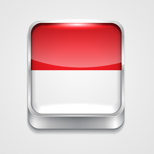 flag of indonesia - Vector, afbeelding