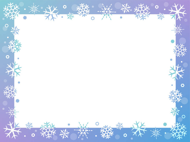 Abstract winter background with falling snowflakes - Vetor, Imagem