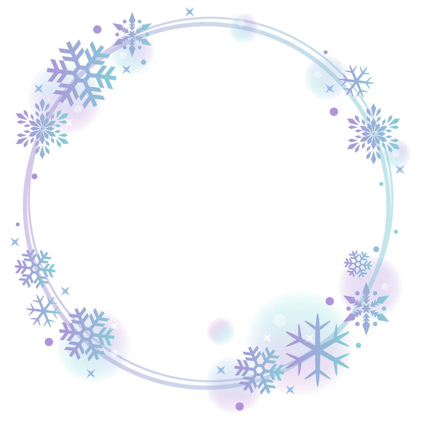 Abstract design with snowflakes and space for text - Vektor, obrázek