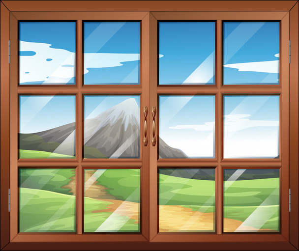 egy ablak - Vektor, kép