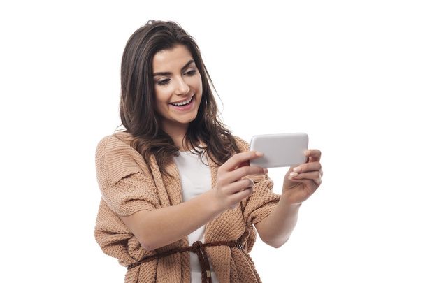 Woman with mobile phone - Photo, Image