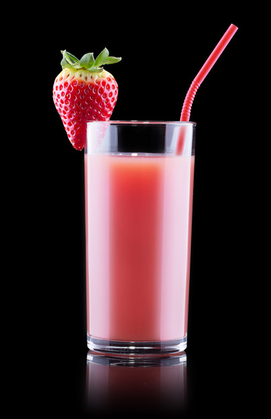Tasty summer fruits with juice in glass - Foto, Imagem