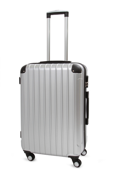 silver suitcase - Foto, imagen