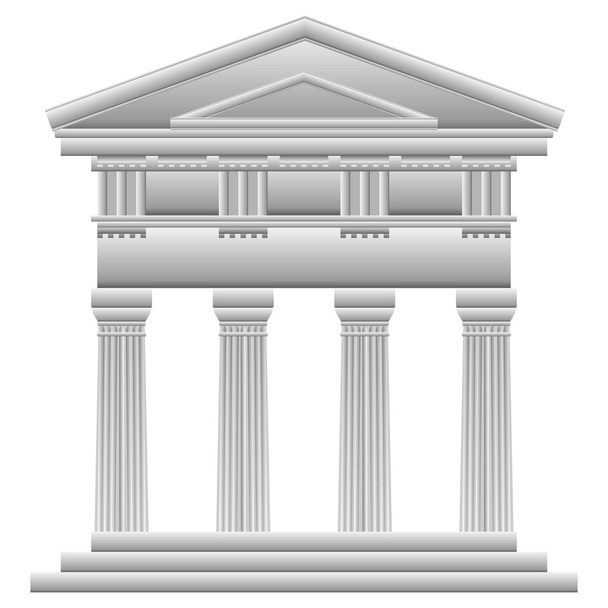 Doric temple - Вектор, зображення
