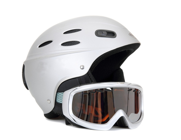 Ski helmet and ski goggles - Photo, Image