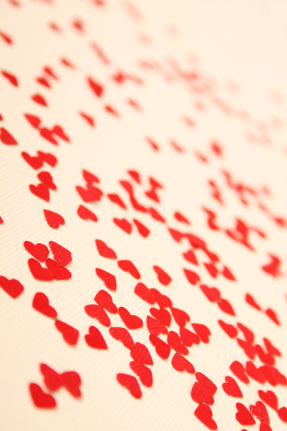 Red hearts background - Photo, image