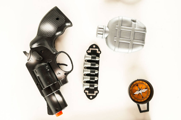 Kuva kuva poliisin pistooli laitteet lelu - Valokuva, kuva