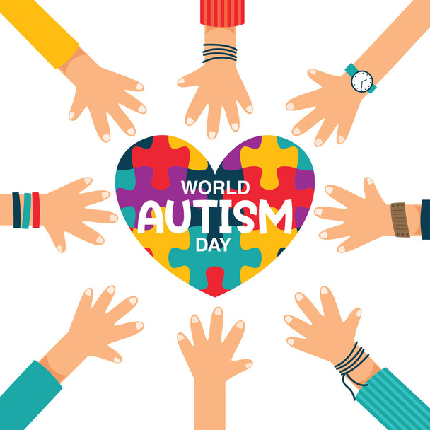 Concept Drawing of Autism Awareness - Vector, Image