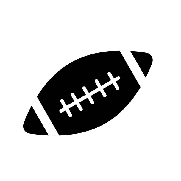 Amerykańska ikona piłki nożnej ilustracja na białym tle - Zdjęcie, obraz