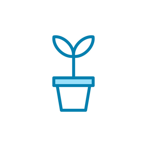 Ilustração Gráfico vetorial do ícone de broto. Ajuste para o crescimento, planta, jardinagem etc.
. - Vetor, Imagem