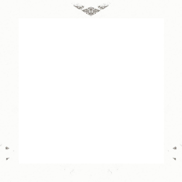 Grunge frame met kras- en aquareleffecten met zwart-wit textuur. Kopieer ruimte in het midden voor beeld of advertentie tekst.    - Foto, afbeelding