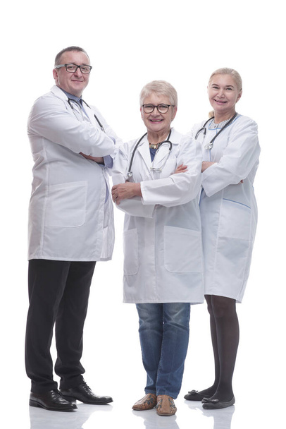 in full growth. group of medical professionals standing together. - Valokuva, kuva