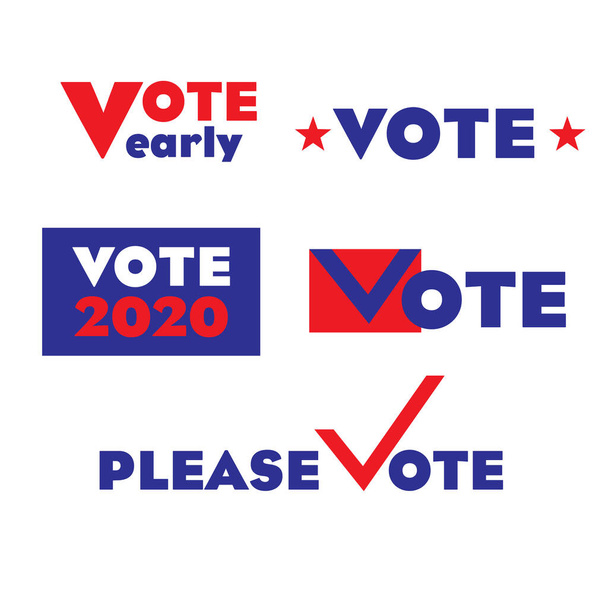 Wahlgrafik zur Wahl 2020 - Vektor, Bild