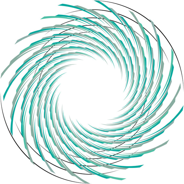 Overlaying abstract Spiral, Swirl, Twirl vector. Volute, helix, cochlear vertigo circular, geometric illustration. Abstract circle - Διάνυσμα, εικόνα
