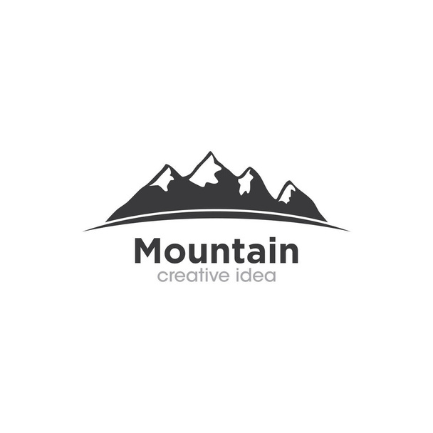 Plantilla de diseño de logotipo de concepto de montaña creativa
 - Vector, imagen