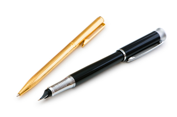 Kirjoittaminen kynä eristetty valkoisella pohjalla - Valokuva, kuva