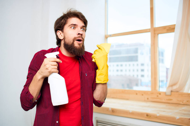House tisztább mosószer belső ablak életmód szolgáltatás - Fotó, kép