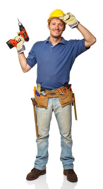 Standing manual worker - Фото, зображення