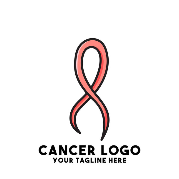 癌のロゴデザインのコンセプトは - ベクター画像