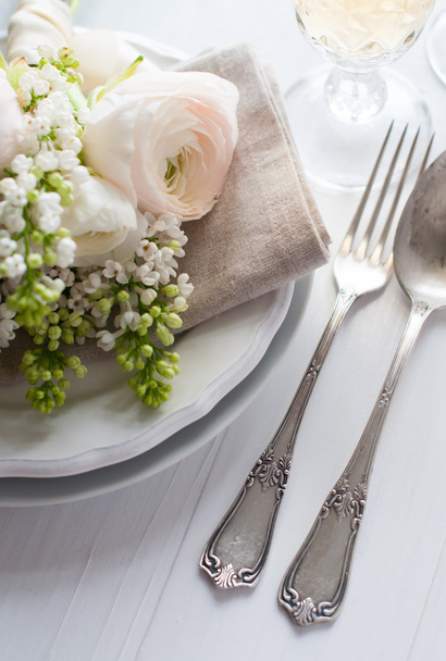 Matrimonio elegante tavolo da pranzo impostazione
 - Foto, immagini