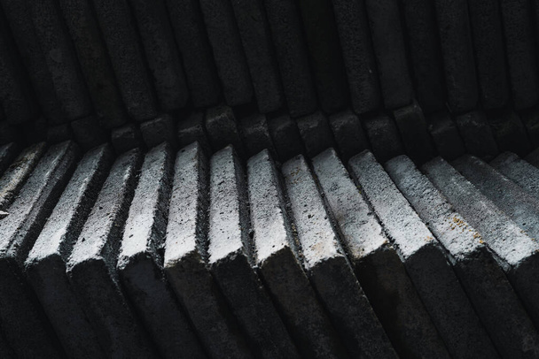 Cement board surfaces are stacked together. - Photo, Image