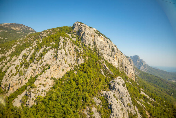 The panoramic view from Olympos Mountain or Tahtali near Kemer, Antalya Province, Turkey - 写真・画像
