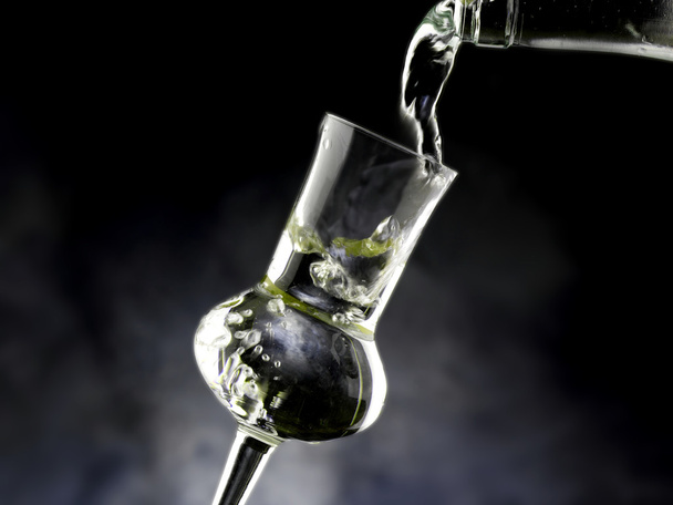 glas met brandy - Foto, afbeelding