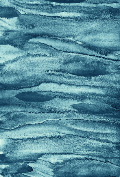 Abstract blue watercolor on paper texture can use as background. Christmas background or New Year background design   - Foto, immagini