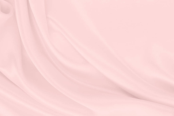 Smooth elegant pink silk or satin texture can use as wedding background. Luxurious background design - Фото, изображение