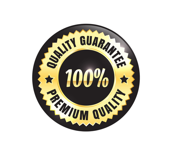 Golden Premium Quality Badge - Vector, imagen