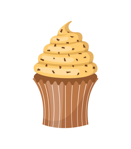 vector illustration of delicious cupcake - Διάνυσμα, εικόνα