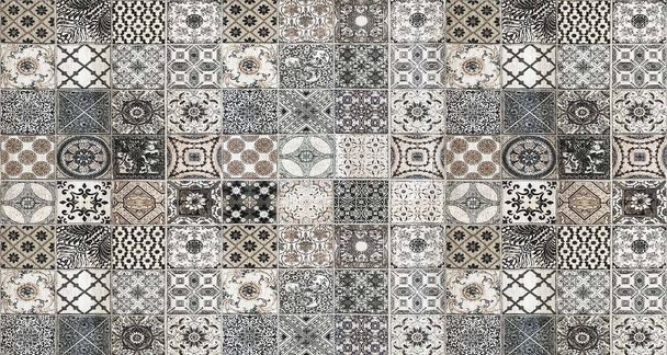 Tier Hintergrund Teppich bunt Geometrie Strickwaren Leoparden Teppich Textil Textur - Foto, Bild